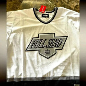 Full send white jersey NWT